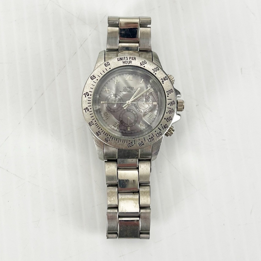 Geneva 1000FT Water Resistant Japan Movt Watch AS IS